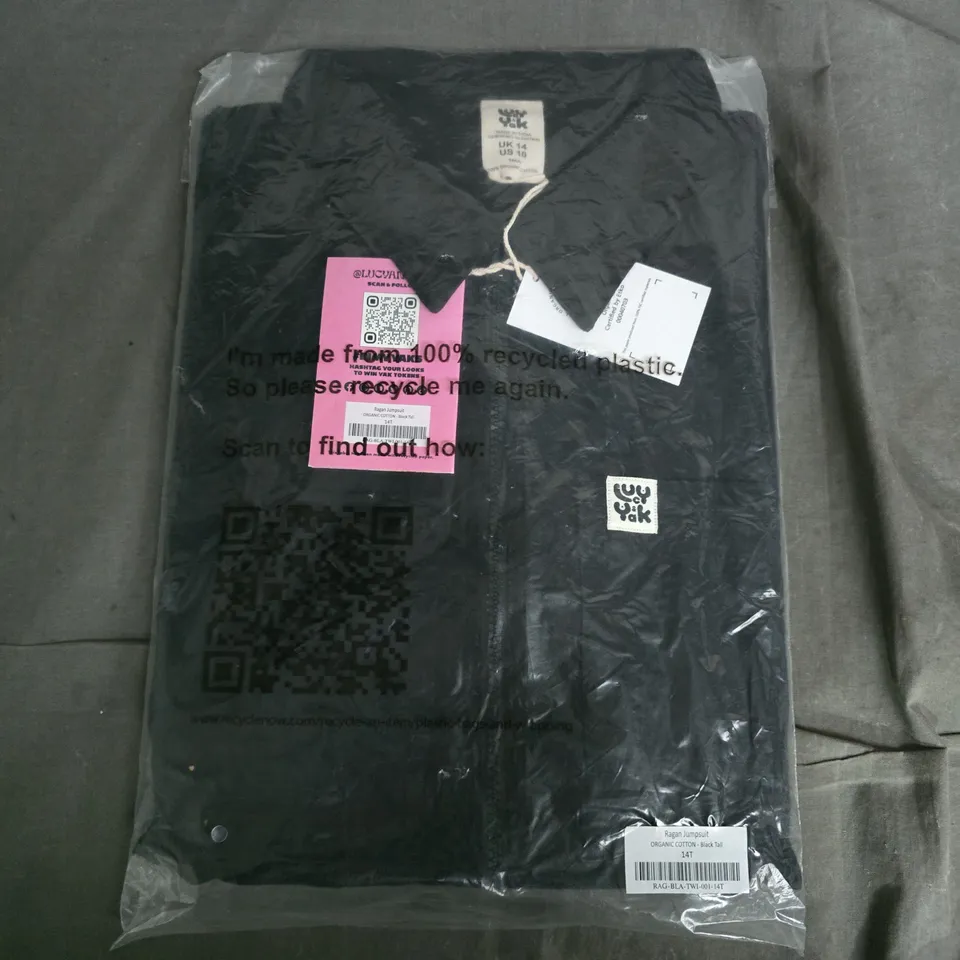 BAGGED LUCY & YAK RAGAN JUMPSUIT IN BLACK - 14T