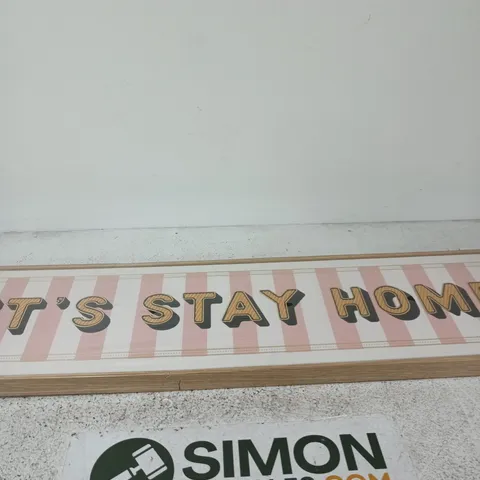 LETS STAY HOME CANVAS 15X80CM - FSC® CERTIFIED