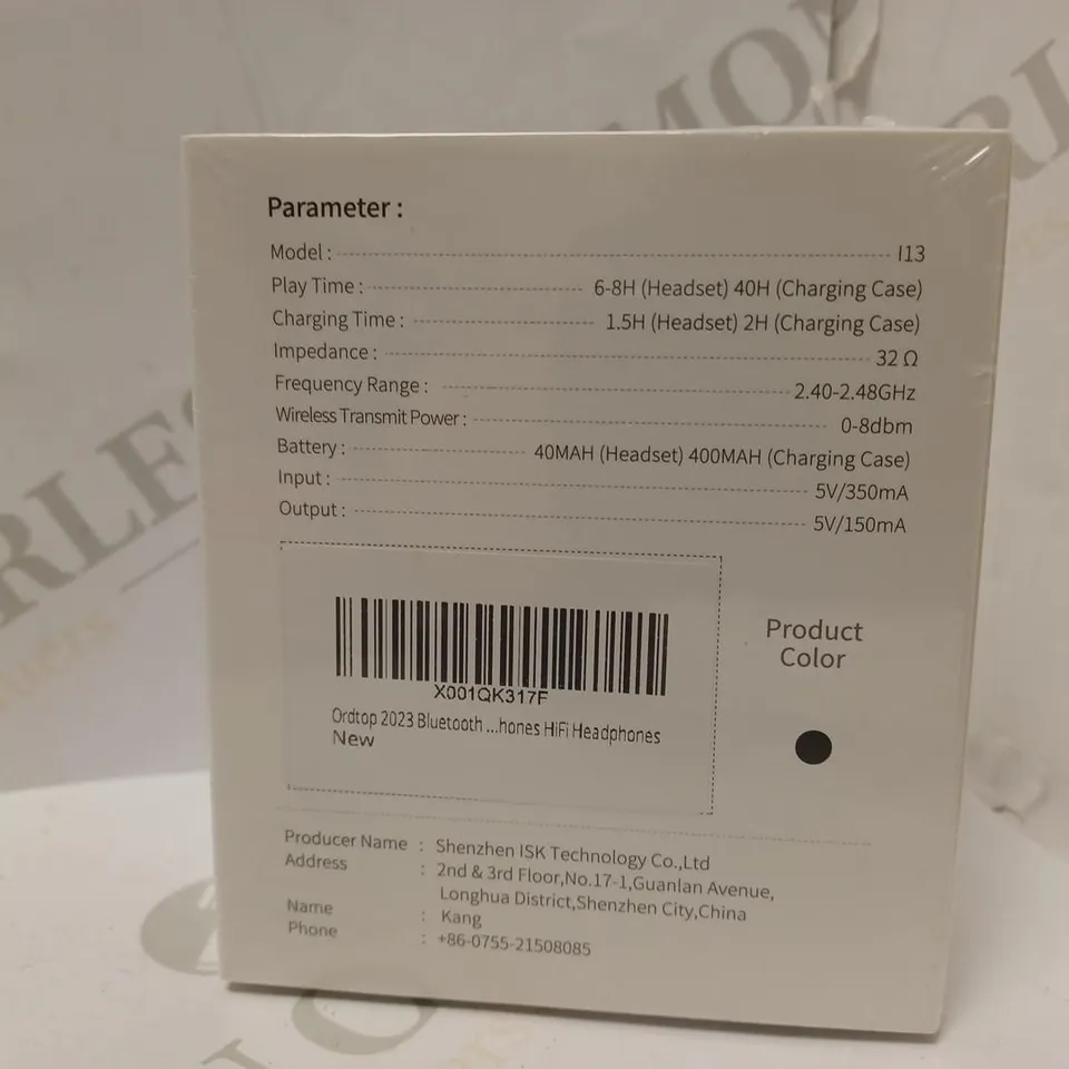 SEALED ORDTOP I13 TRUE WIRELESS EARBUDS