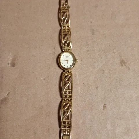 ROTARY LADIES' GOLD-TONE WRISTWATCH WITH ORNATE BRACELET
