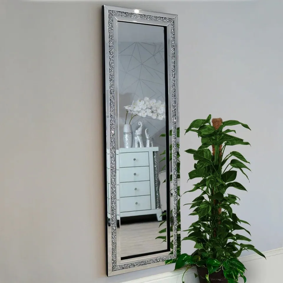 BOXED GATSBY CRUSHED DIAMOND VENETIAN WALL MIRROR 