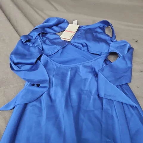 OMNES NOVA TIE BACK DRESS – COBALT BLUE UK 8