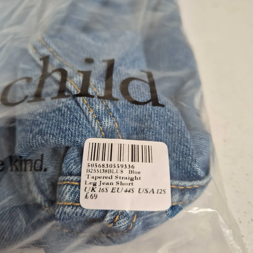 NOBODY'S CHILD WOMEN’S BLUE DENIM JEANS – TAPERED STRAIGHT LEG, UK 16S 