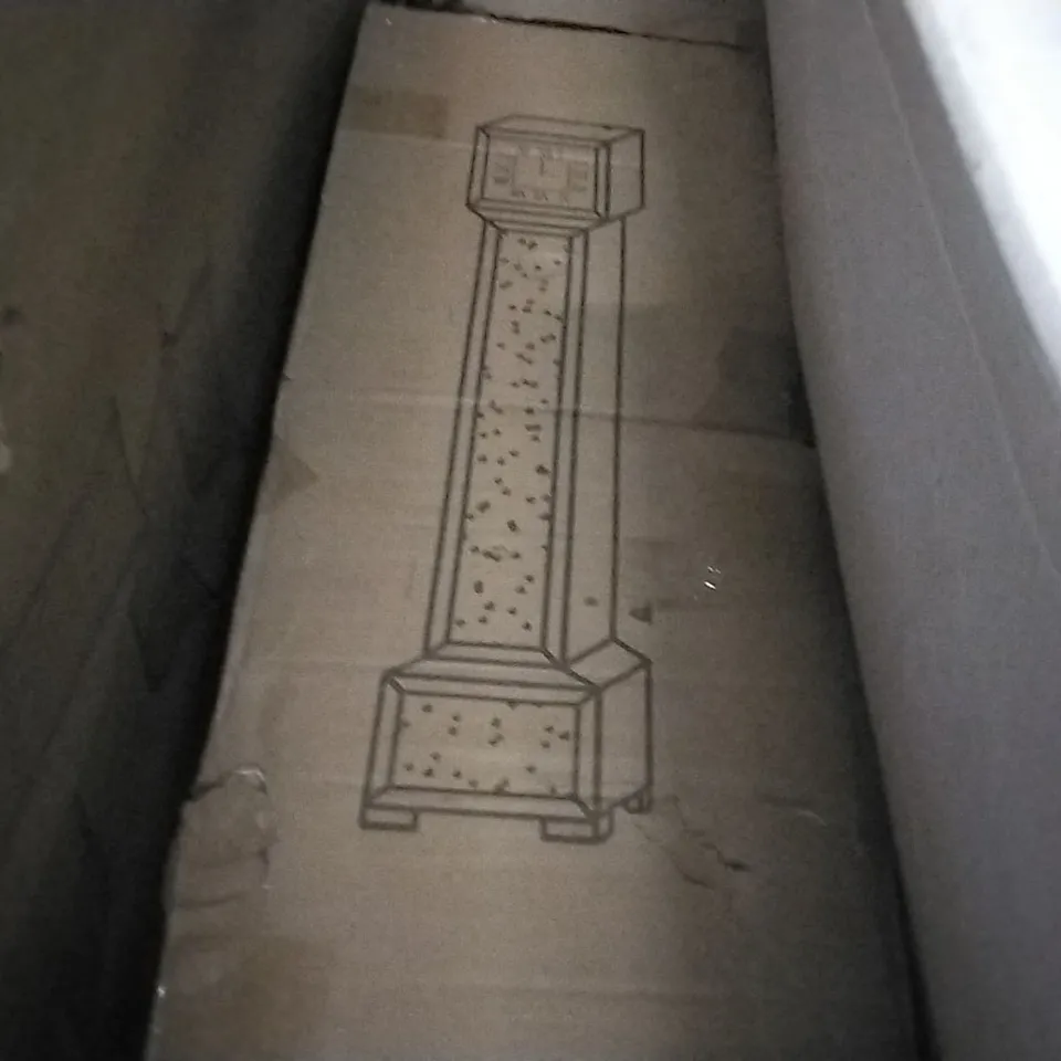 BOXED GLITZ SQUARE LONGCASE CLOCK