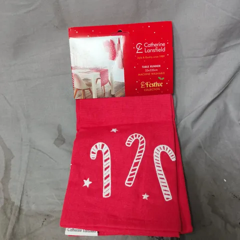 CATHERINE LANSFIELD FESTIVE TABLE RUNNER 33 X 220CM