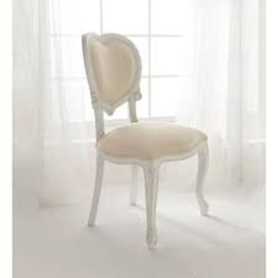 BRAND NEW BOXED HOMES DIRECT 365 PARIS ANTIQUE FRENCH STYLE CHAIR - CREAM