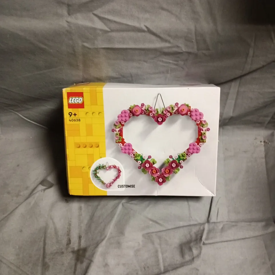 LEGO 40638 HEART BOX – FLORAL HEART FRAME SET, AGE 9+ - BOXED