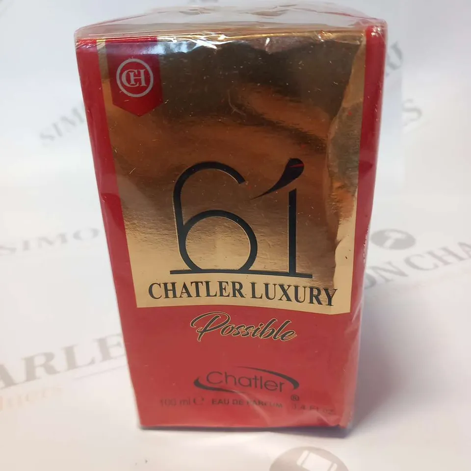 BOXED AND SEALED CHATLER LUXURY 6I POSSIBLE EAU DE PARFUM 100ML