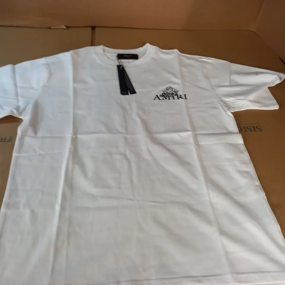 AMIRI WHITE T-SHIRT - LARGE
