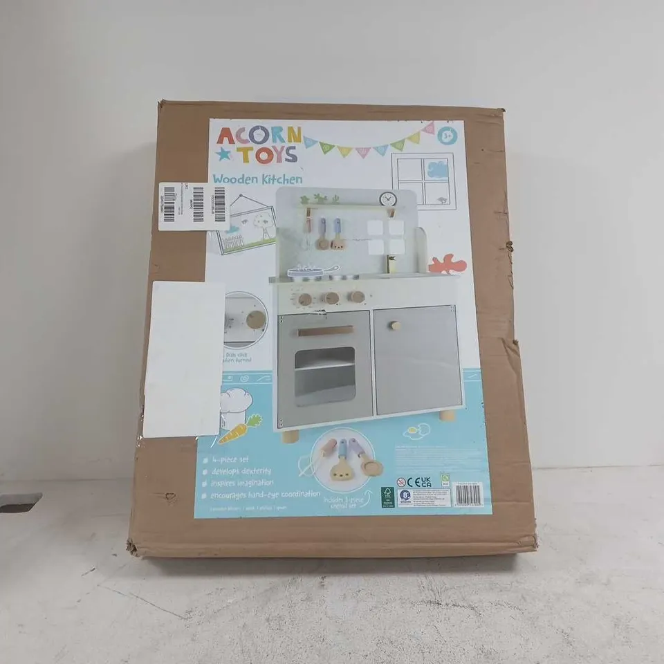 ACORN FLOORSTANDING WOODEN PLAY KITCHEN - STONE