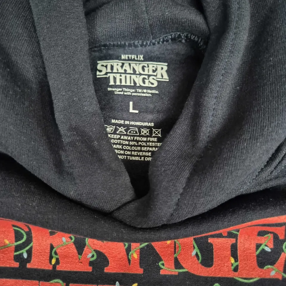 KIDS Stranger Things Navy Hoodie – Size L