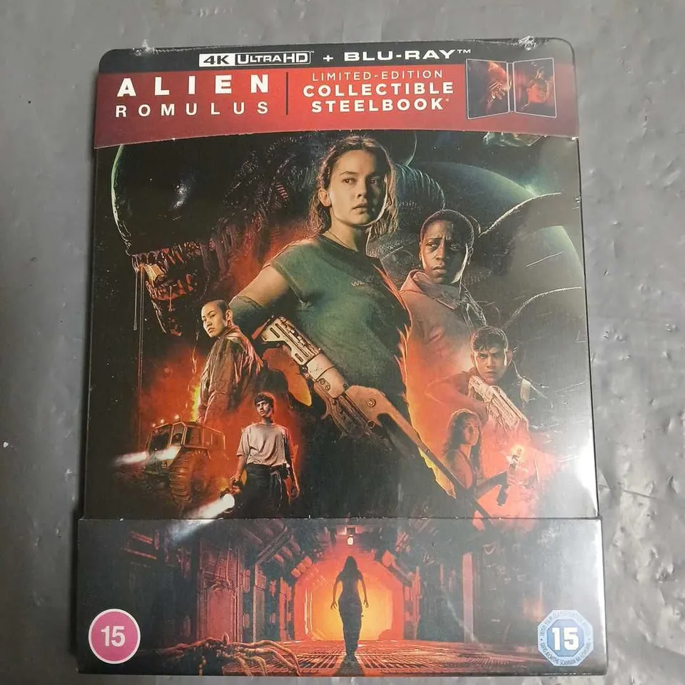 SEALED ALIEN ROMULUS LIMITED EDITION STEELBOOK 4K ULTRA HD + BLUE RAY