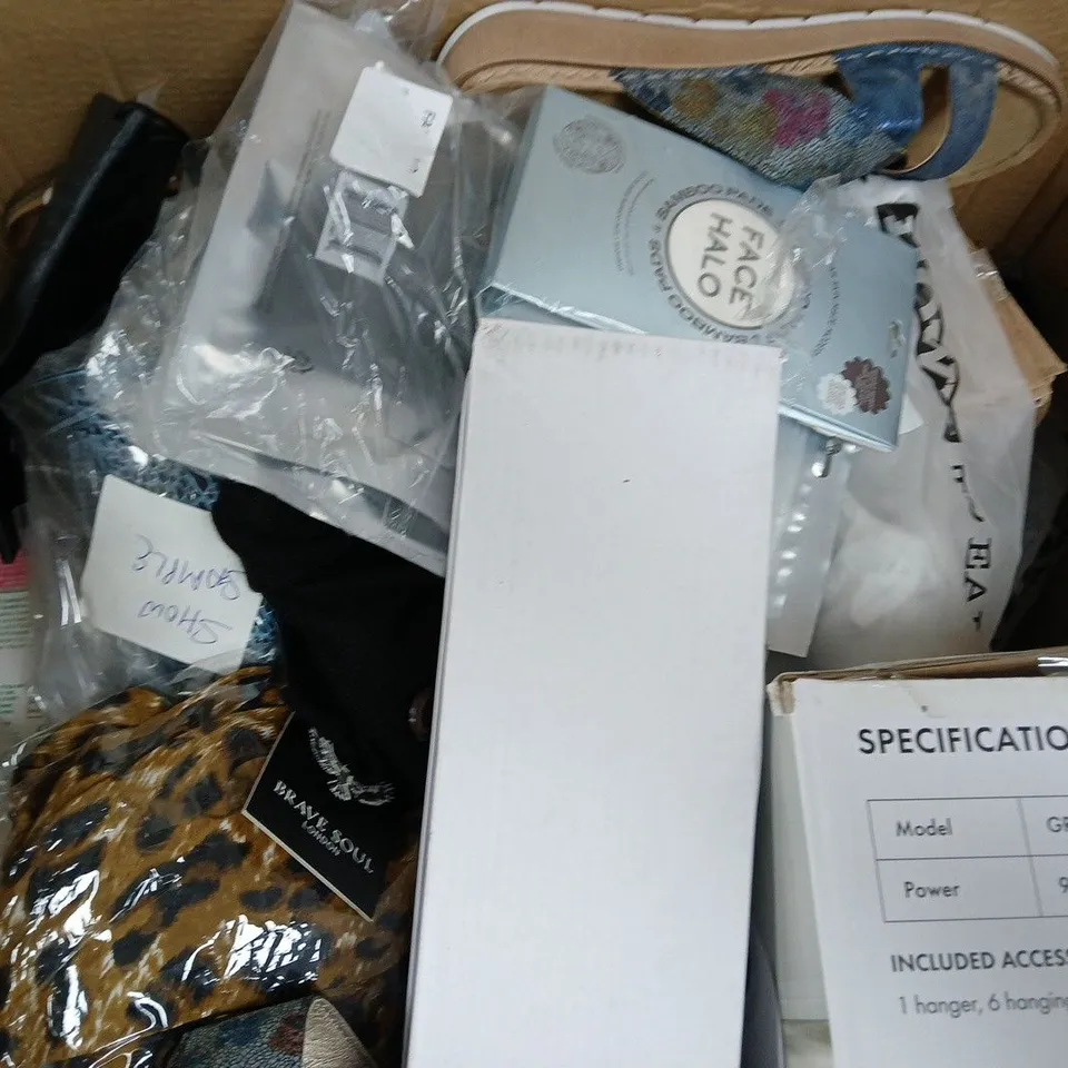 BOX OF APPROXIMATELY 10 ASSORTED HOUSEHOLD ITEMS TO INCLUDE FOOD STORAGE CONTAINER, ETC - COLLECTION ONLY