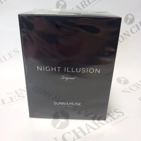 BOXED AND SEALED SUNNAMUSK LONDON NIGHT ILLUSION ORIGINAL EAU DE PARFUM 50ML