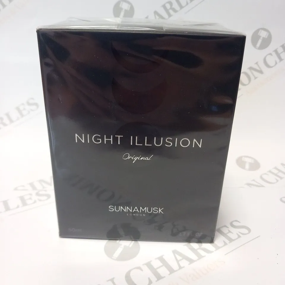 BOXED AND SEALED SUNNAMUSK LONDON NIGHT ILLUSION ORIGINAL EAU DE PARFUM 50ML