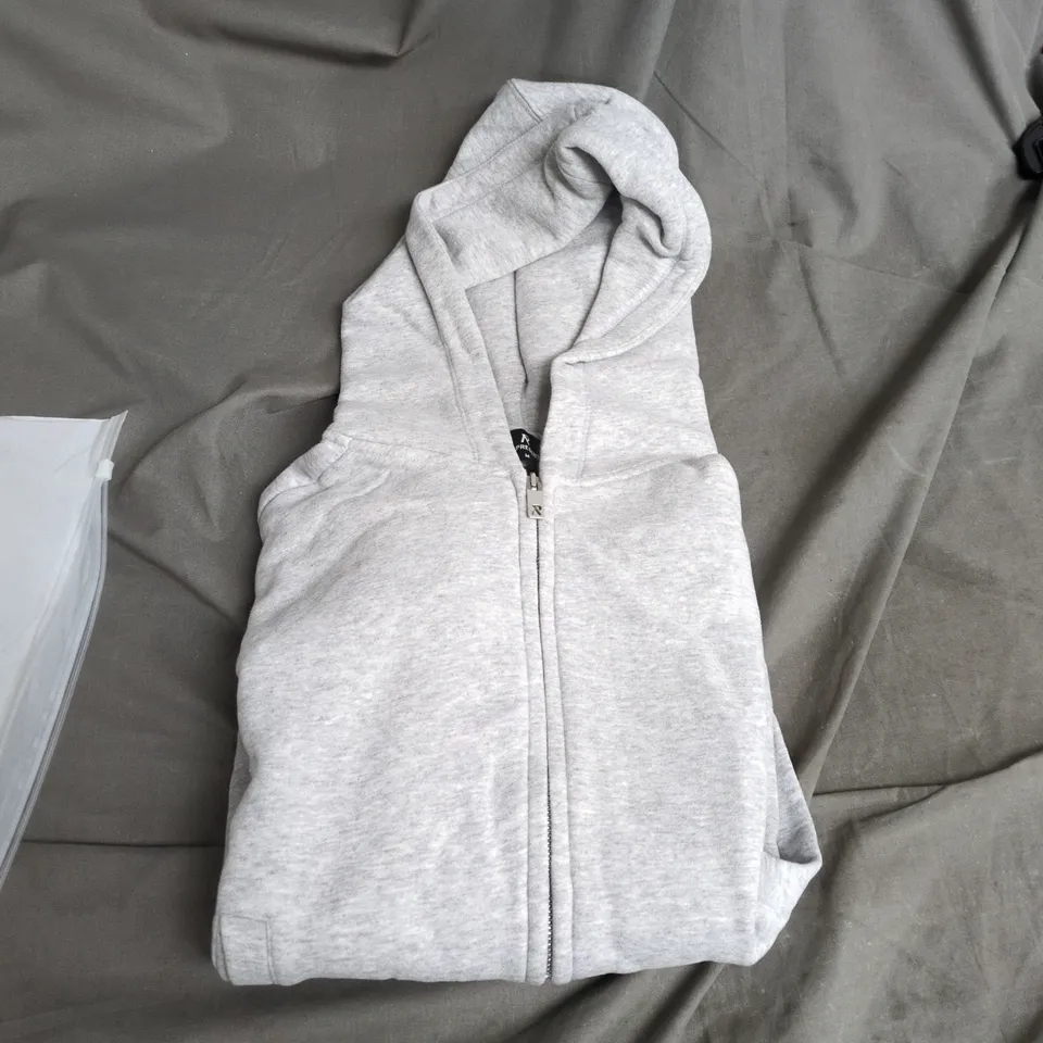 REPRESENT SLIM FIT ZIP-THROUGH HOODIE – GREY SIZE M