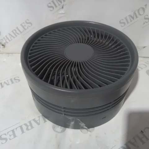 BOXED BELL & HOWELL RECHARGEABLE EXTENDABLE DESK & FLOOR FAN IN GREY