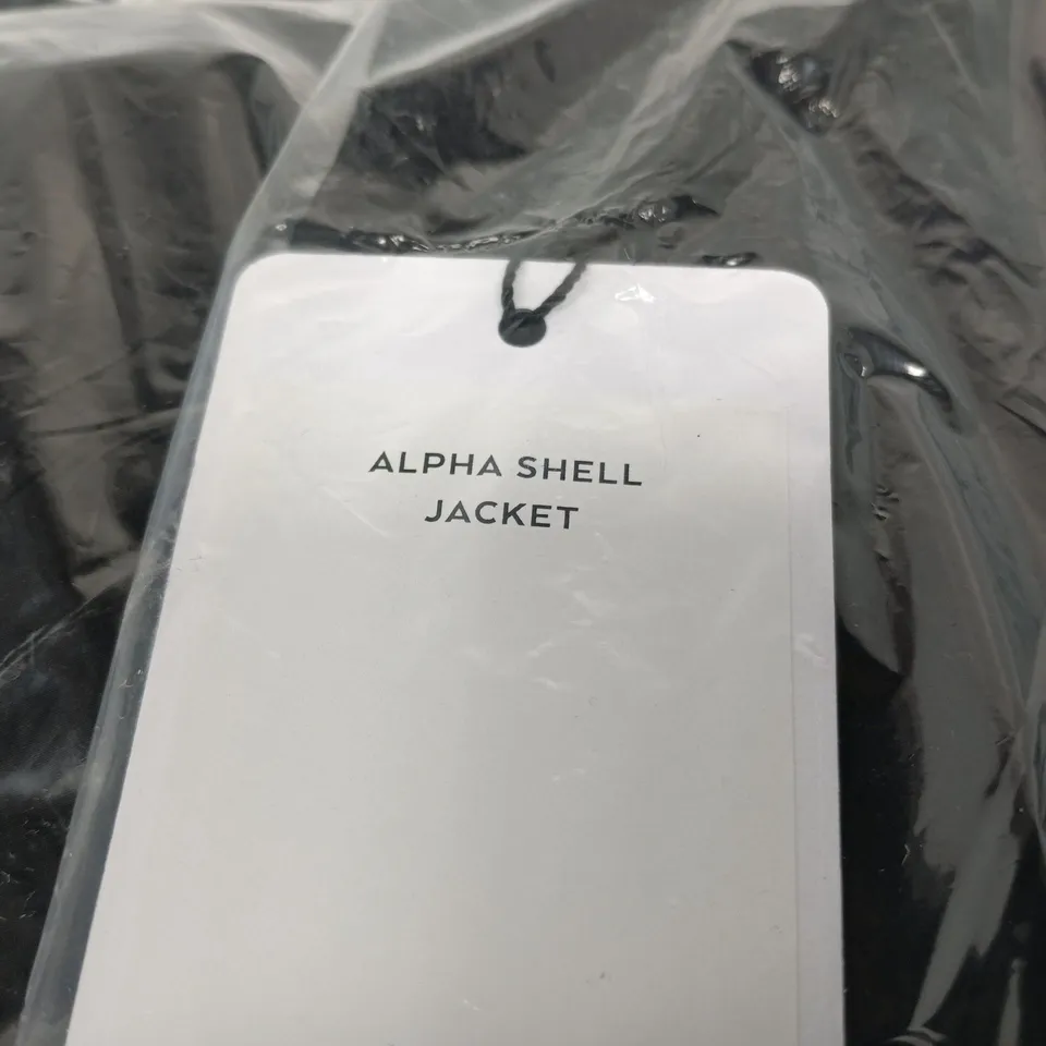 BAGGED ALO ALPHA SHELL JACKET – BLACK - SIZE S