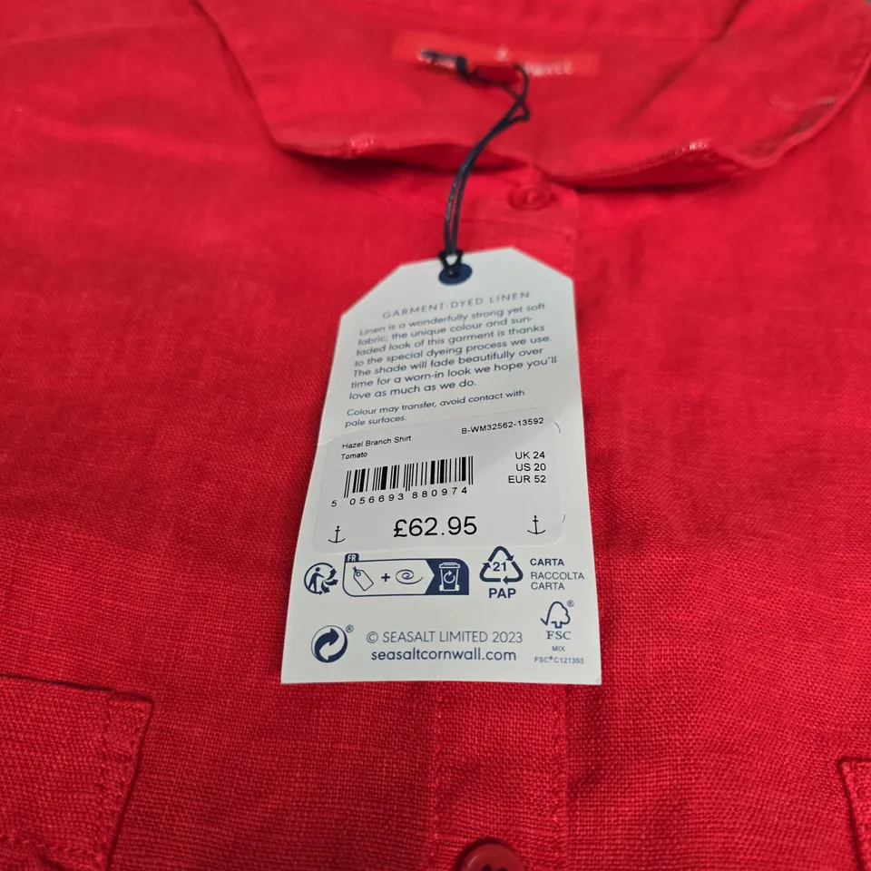 SEASALT CORNWALL HAZEL BRANCH SHIRT - SIZE 24