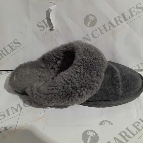 BOXED EMU NEST JOLIE SHEEPSKIN SLIPPERS, CHARCOAL - SIZE 5