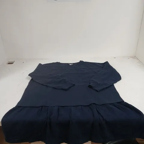 BON PRIX DARK BLUE DRESS WITH SLEEVES SIZE XL