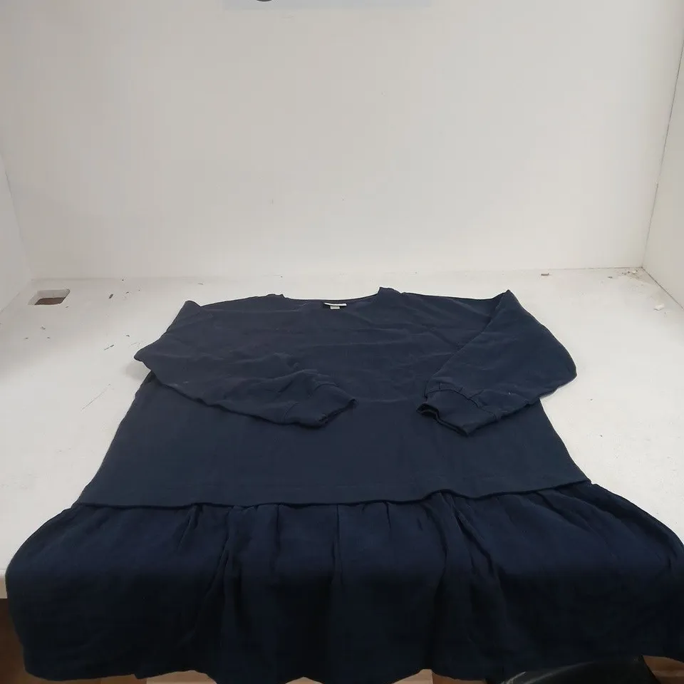 BON PRIX DARK BLUE DRESS WITH SLEEVES SIZE XL