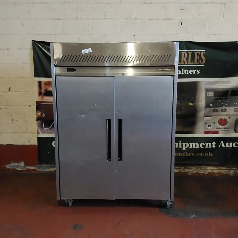 WILLIAMS COMMERCIAL STAINLESS STEEL DOUBLE DOOR REFRIGERATOR 