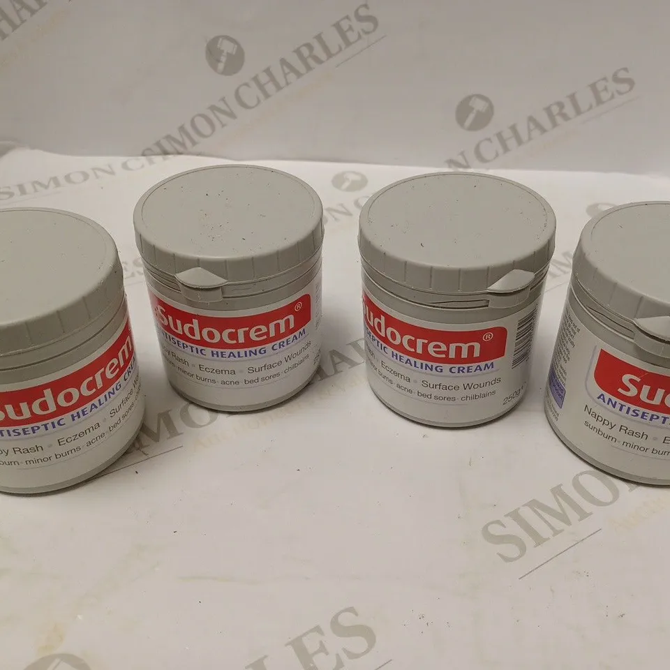 LOT OF APPROXIMATELY 4 ASSORTED COSMETIC GOODS TO INCLUDE: SUDOCREM ANTISEPTIC HEALING CREAM