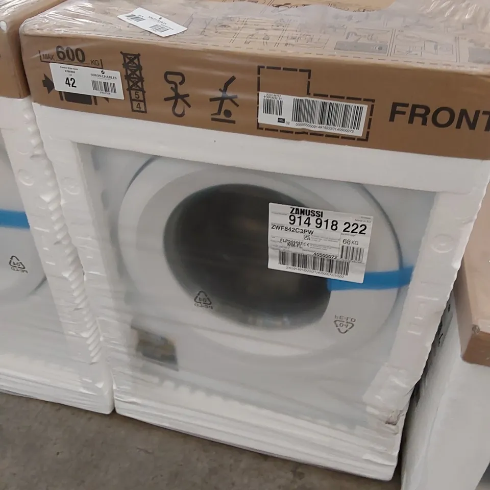 ZANUSSI ZWF842C3PW WASHING MACHINE, 8KG, 1400 SPIN, WHITE, C RATED