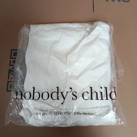 BAGGED NOBODYS CHILD EDITH JUMPSUIT IN WHITE - UK 12