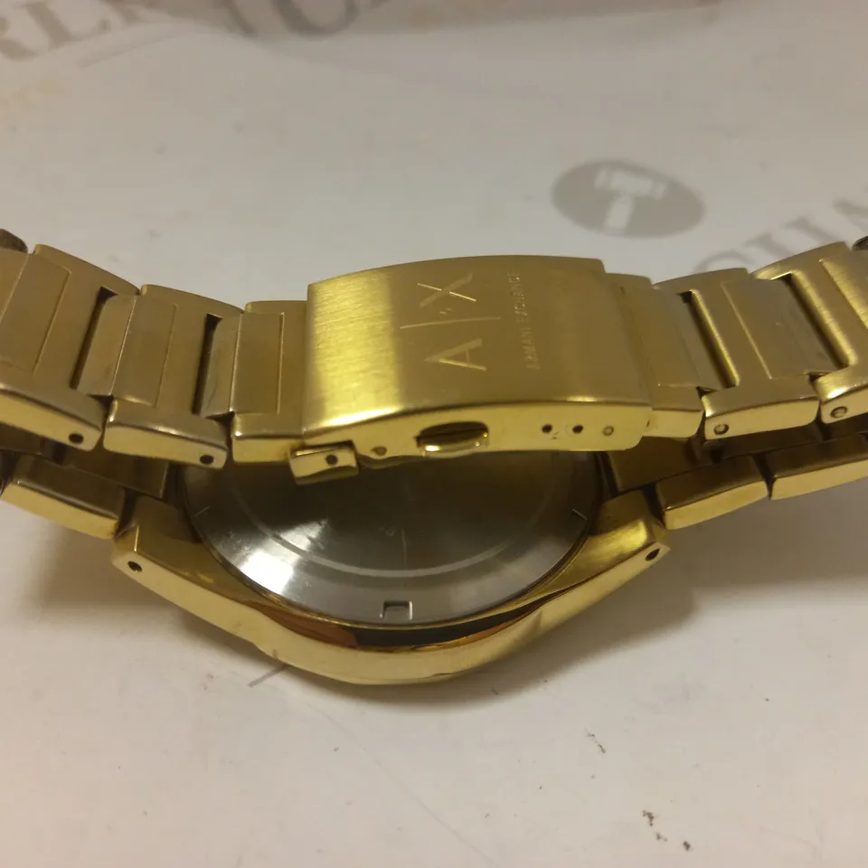 ARMANI EXCHANGE GOLD TONE MULTI DIAL WATCH RRP £269