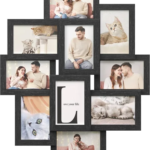 BOXED SONGMICS COLLAGE PICTURE FRAMES, 10 FRAMES FOR 4x6 PHOTOS