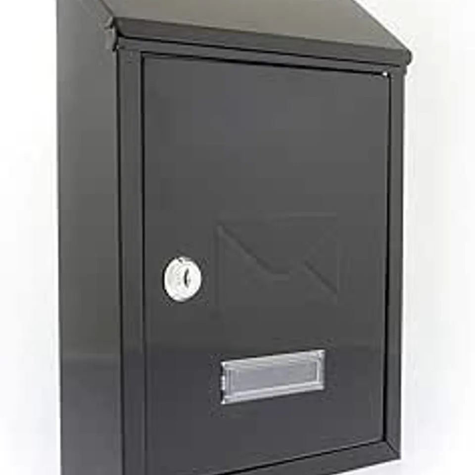 BOXED AVON REAR ENTRY WALL MOUNTED GALVANISED STEEL POST BOX (1 BOX)