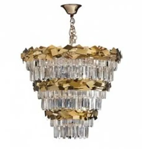 HEMERA CRYSTAL CONTEMPORARY WATERFALL CHANDELIER 