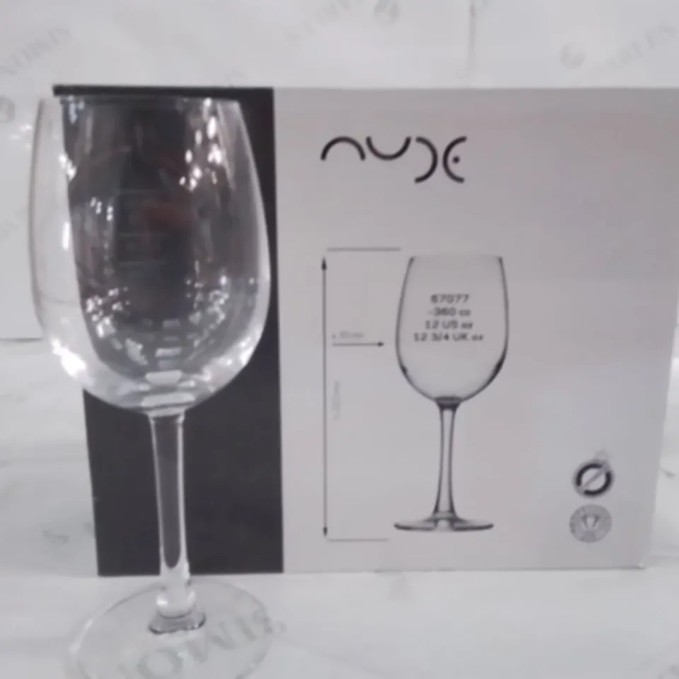 BOXED RESERVA STEMWARE GLASSES APPROXIMATELY 6