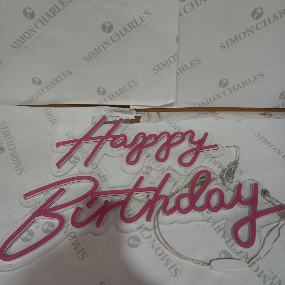 DESIGNER LED NEON SIGN - HAPPY BIRTHDAY 