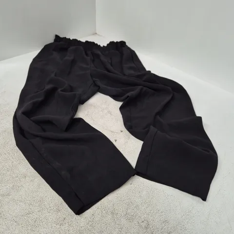 RIVER ISLAND PETITE BLACK TROUSERS – UK 14