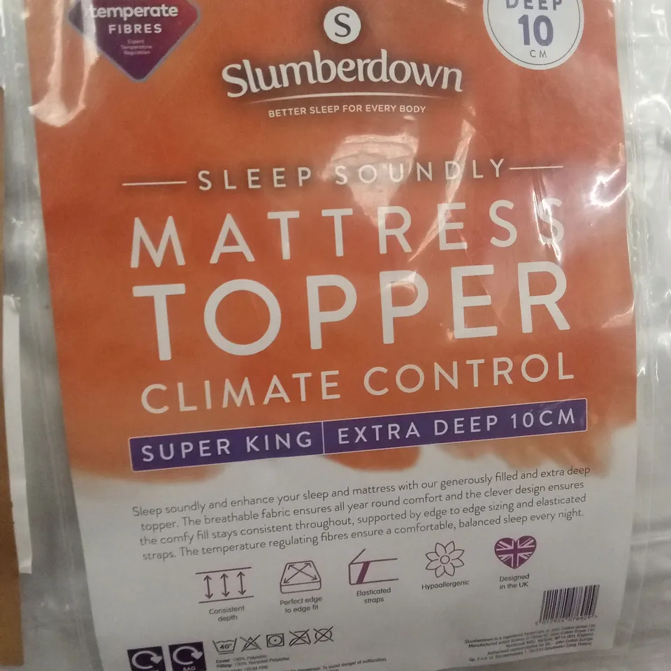 BAGGED SLUMBERDOWN MATTRESS TOPPER - SUPERKING