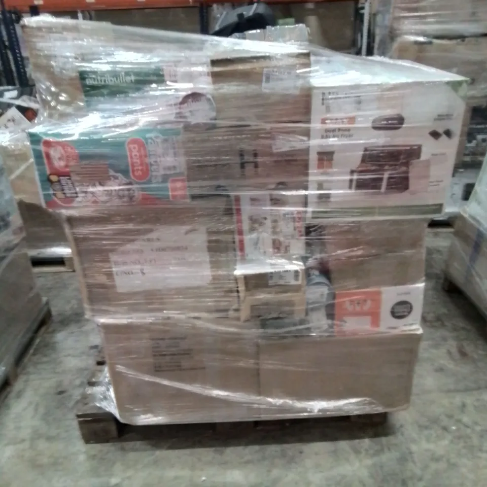 PALLET OF APPROXIMATELY 49 UNPROCESSED RAW RETURN HOUSEHOLD AND ELECTRICAL GOODS TO INCLUDE;