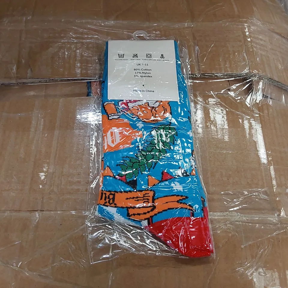 BOX OF BRAND NEW BIER CO OKTOBERFEST SOCKS // APPROXIMATELY 320 PAIRS (1 BOX)