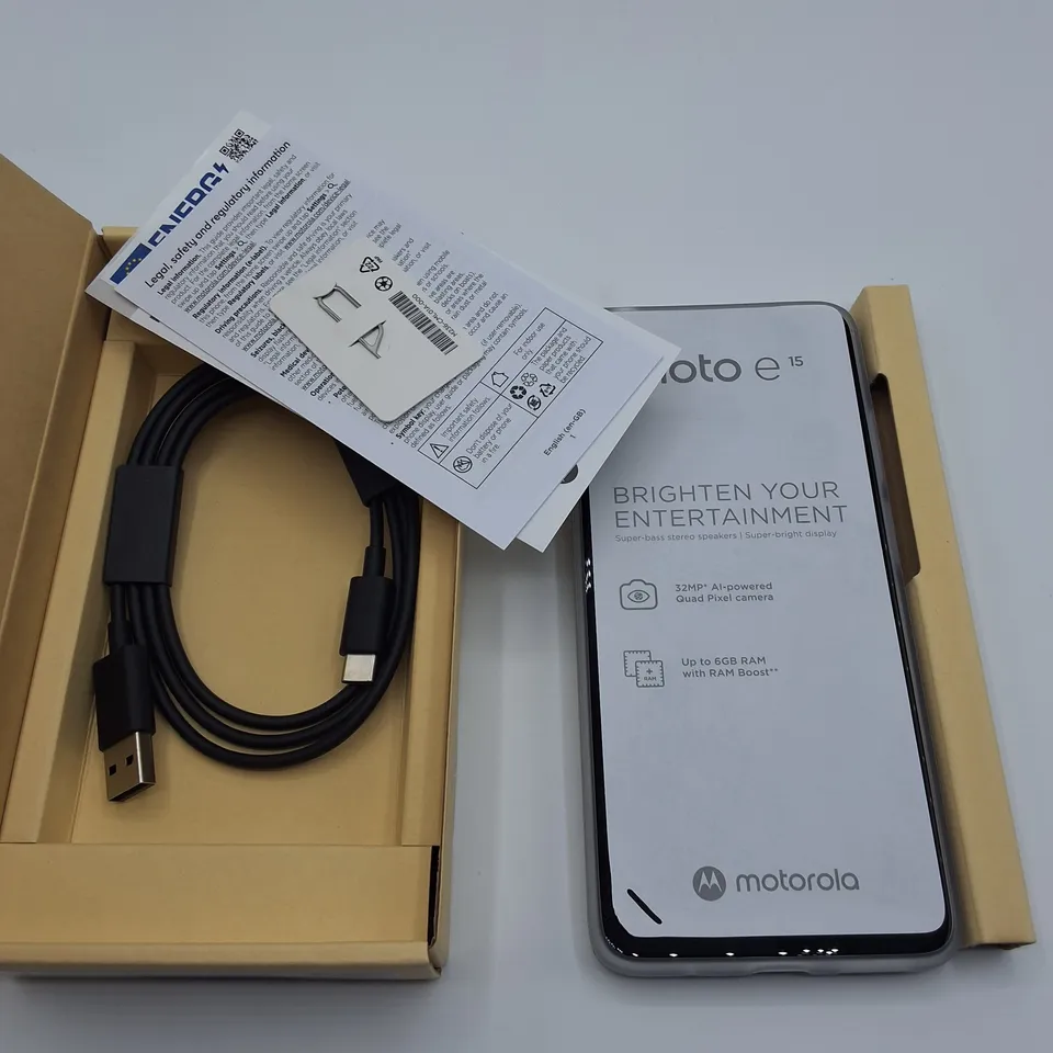 BOXED MOTOROLA MOTO E15 2+64GB IN DENIM BLUE - XT2523-6