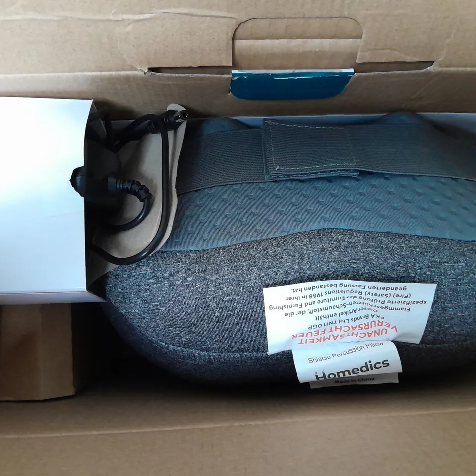 BOXED HOMEDICS SHIATSU PERCUSSION MASSAGE PILLOW & HEAT