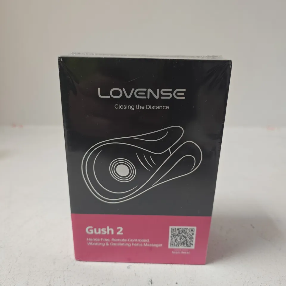 SEALED LOVENSE GUSH 2 HANDS-FREE, REMOTE-CONTROLLED VIBRATING & OSCILLATING PENIS MASSAGER