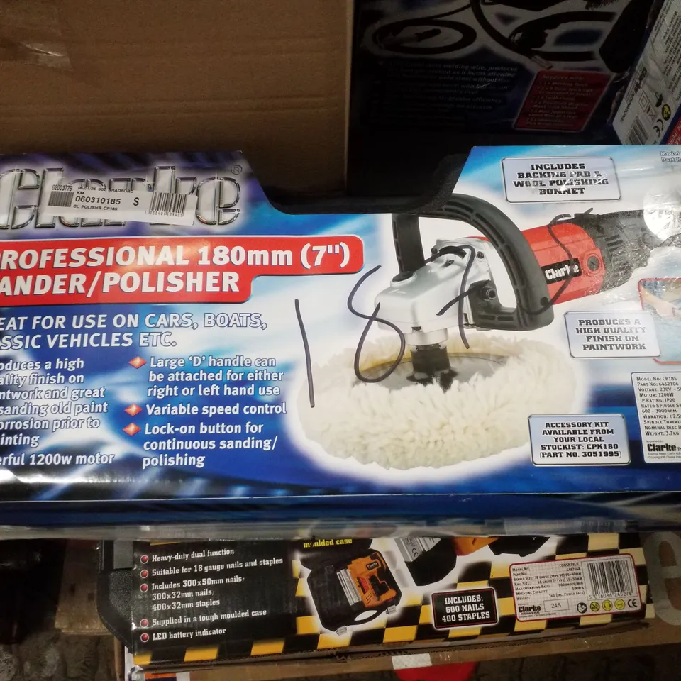 BOXED CLARKE CP185 180MM (7") SANDER & POLISHER