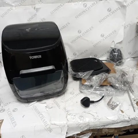 TOWER AIRFRYER WITH ACCESSORIES UNBOXED IN BLACK