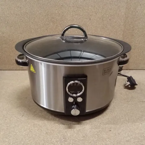 BOXED BLACK+DECKER 6.5L DIGITAL SEAR & STEW SLOW COOKER