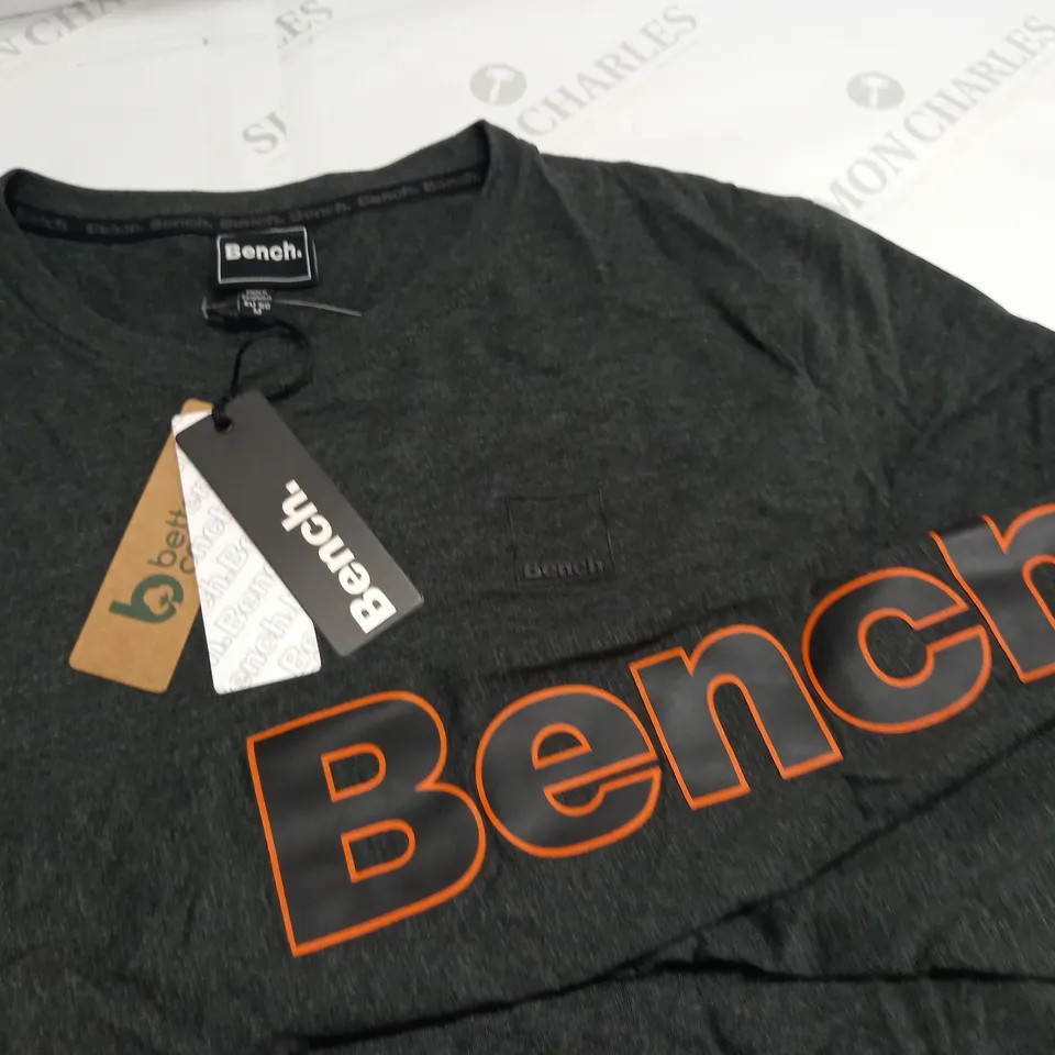 BENCH LONG SLEEVE DARK GREY T-SHIRT - M