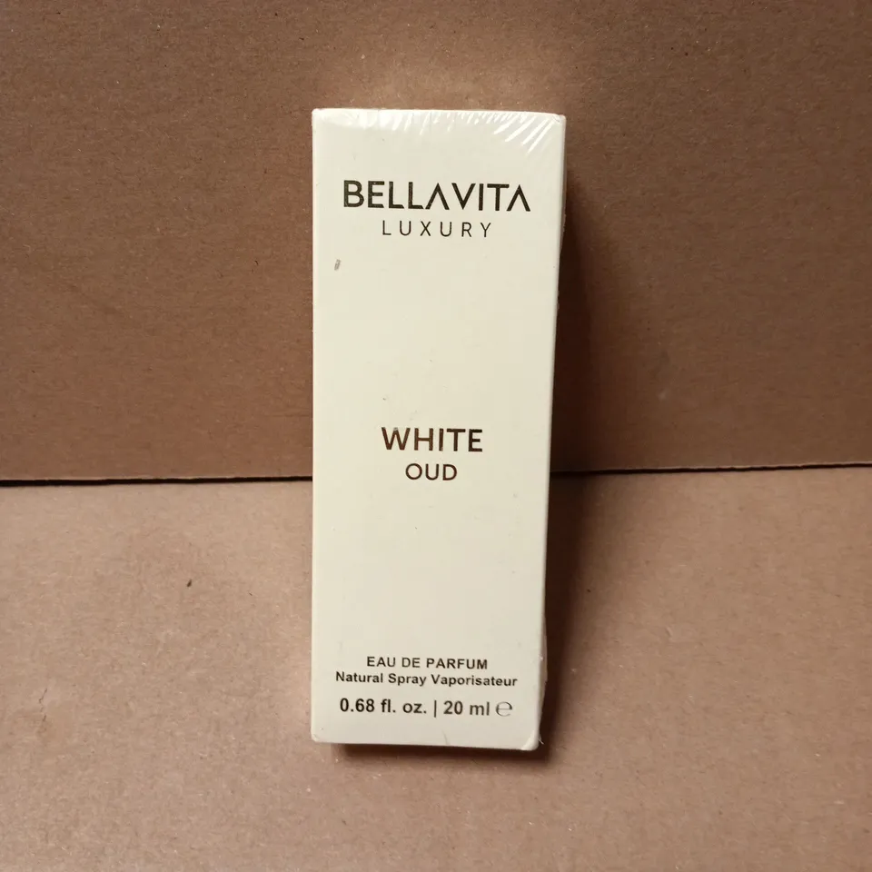 BOXED AND SEALED BELLAVITA WITE OUD 20ML EAU DE PARFUM