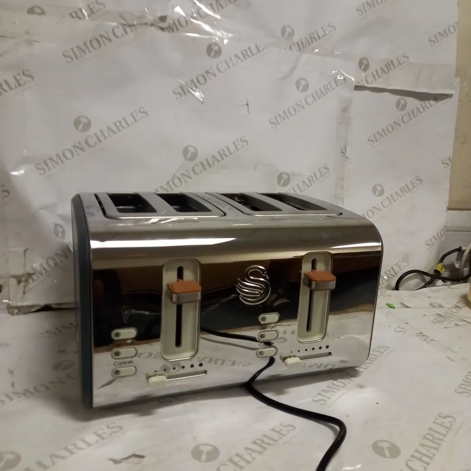 SWAN NORDIC 4-SLICE TOASTER - GREY