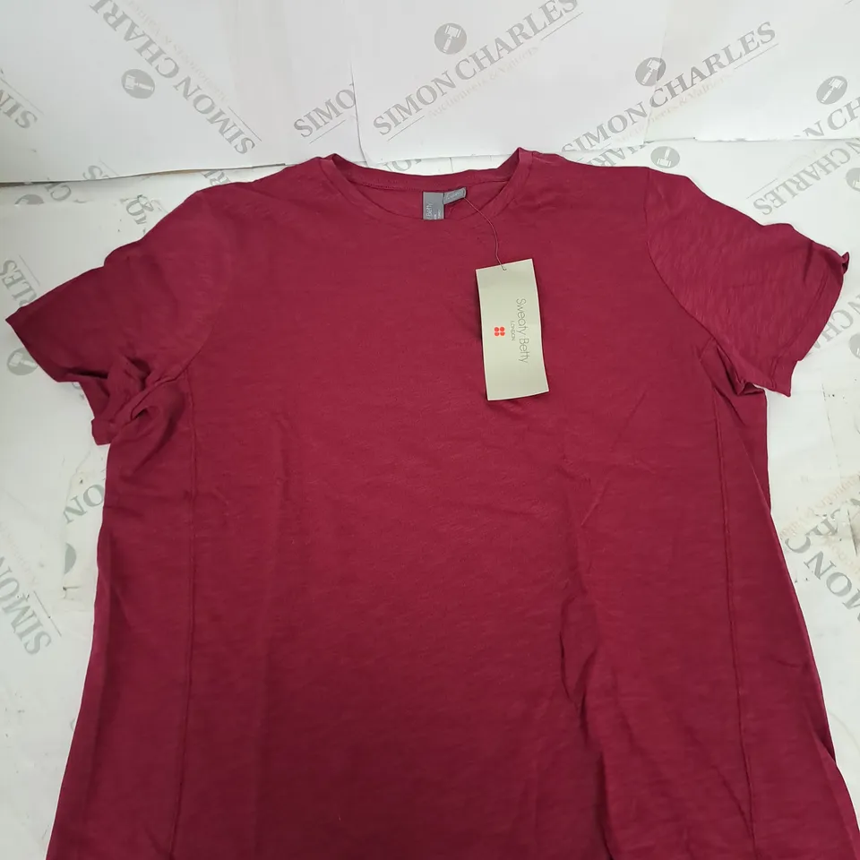SWEATY BETTY REFRESH CREW NECK T-SHIRT SIZE S